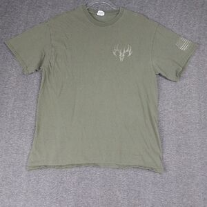 DELTA PRO WEIGHT MENS GREEN BUCK WEAR CREW NECK SHORT SLEEVE TSHIRT SIZE LARGE